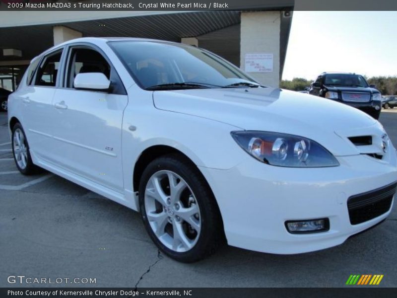 Crystal White Pearl Mica / Black 2009 Mazda MAZDA3 s Touring Hatchback