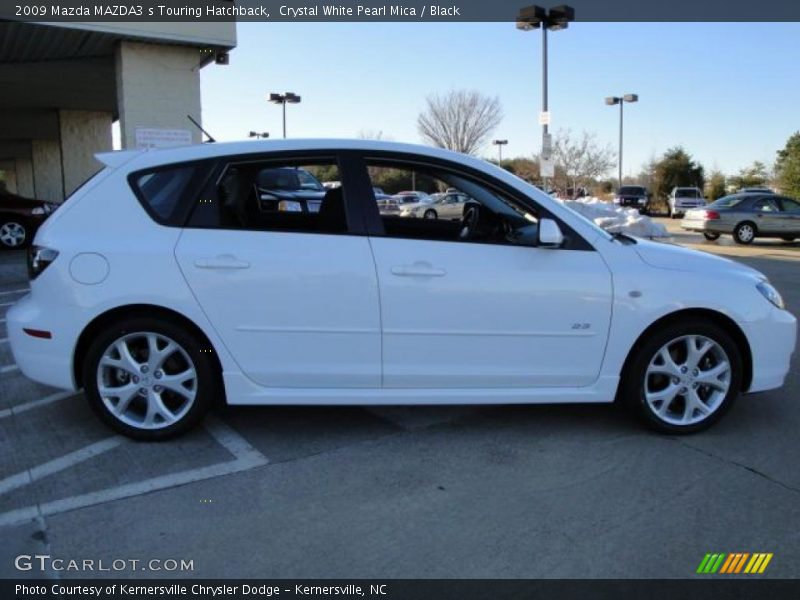 Crystal White Pearl Mica / Black 2009 Mazda MAZDA3 s Touring Hatchback