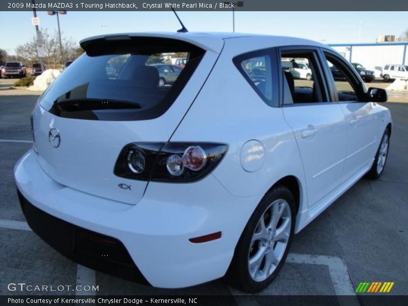 Crystal White Pearl Mica / Black 2009 Mazda MAZDA3 s Touring Hatchback