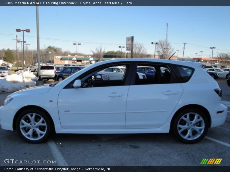 Crystal White Pearl Mica / Black 2009 Mazda MAZDA3 s Touring Hatchback