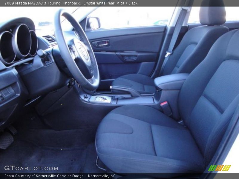 Crystal White Pearl Mica / Black 2009 Mazda MAZDA3 s Touring Hatchback