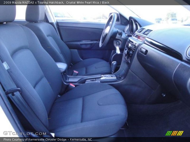 Crystal White Pearl Mica / Black 2009 Mazda MAZDA3 s Touring Hatchback