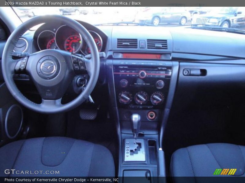 Crystal White Pearl Mica / Black 2009 Mazda MAZDA3 s Touring Hatchback