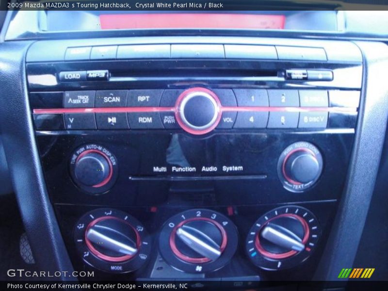 Crystal White Pearl Mica / Black 2009 Mazda MAZDA3 s Touring Hatchback
