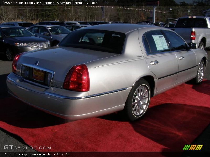 Silver Birch Metallic / Black 2007 Lincoln Town Car Signature