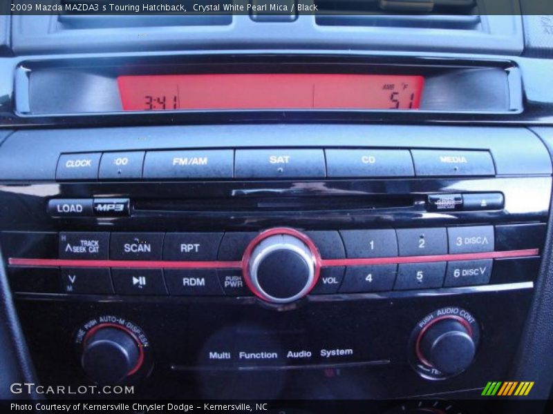Crystal White Pearl Mica / Black 2009 Mazda MAZDA3 s Touring Hatchback