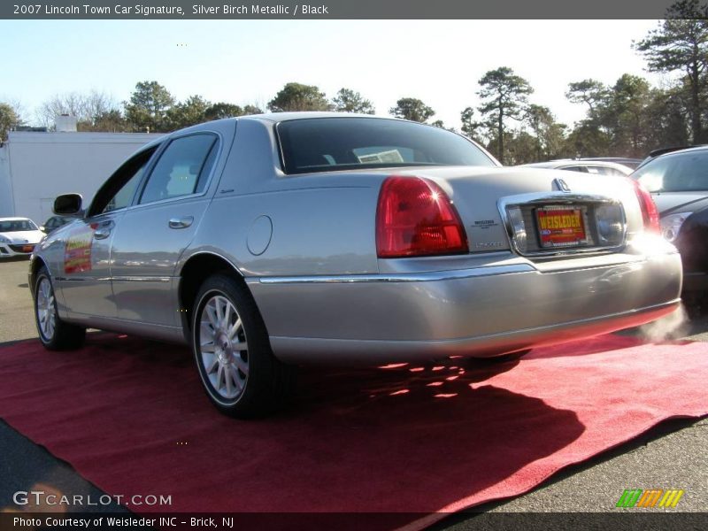 Silver Birch Metallic / Black 2007 Lincoln Town Car Signature