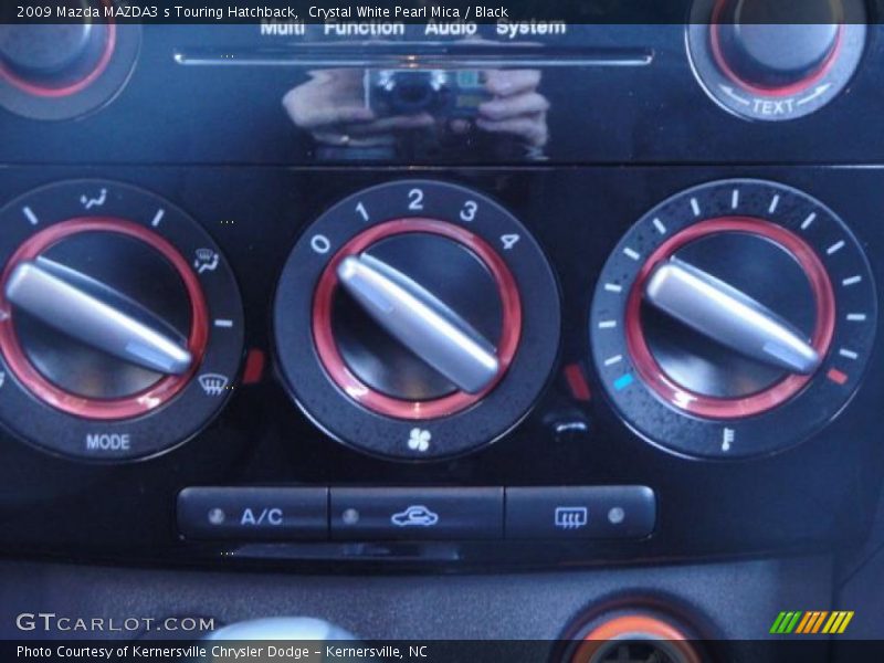 Crystal White Pearl Mica / Black 2009 Mazda MAZDA3 s Touring Hatchback