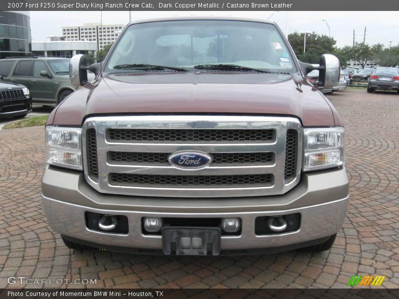 Dark Copper Metallic / Castano Brown Leather 2007 Ford F250 Super Duty King Ranch Crew Cab