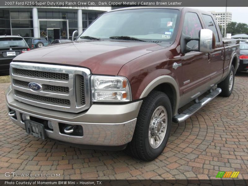 Dark Copper Metallic / Castano Brown Leather 2007 Ford F250 Super Duty King Ranch Crew Cab