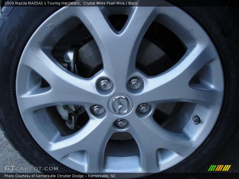 Crystal White Pearl Mica / Black 2009 Mazda MAZDA3 s Touring Hatchback