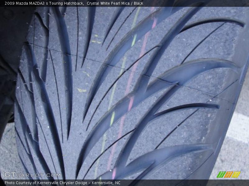 Crystal White Pearl Mica / Black 2009 Mazda MAZDA3 s Touring Hatchback