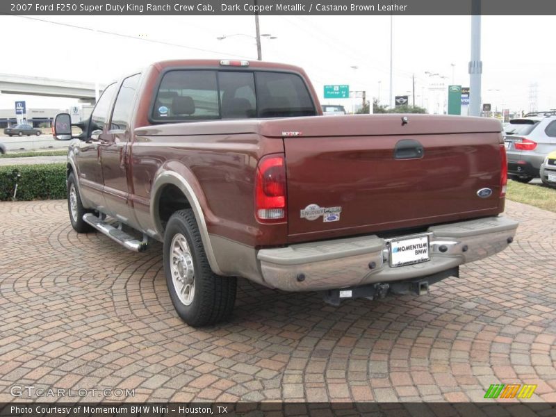 Dark Copper Metallic / Castano Brown Leather 2007 Ford F250 Super Duty King Ranch Crew Cab