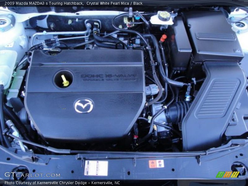 Crystal White Pearl Mica / Black 2009 Mazda MAZDA3 s Touring Hatchback