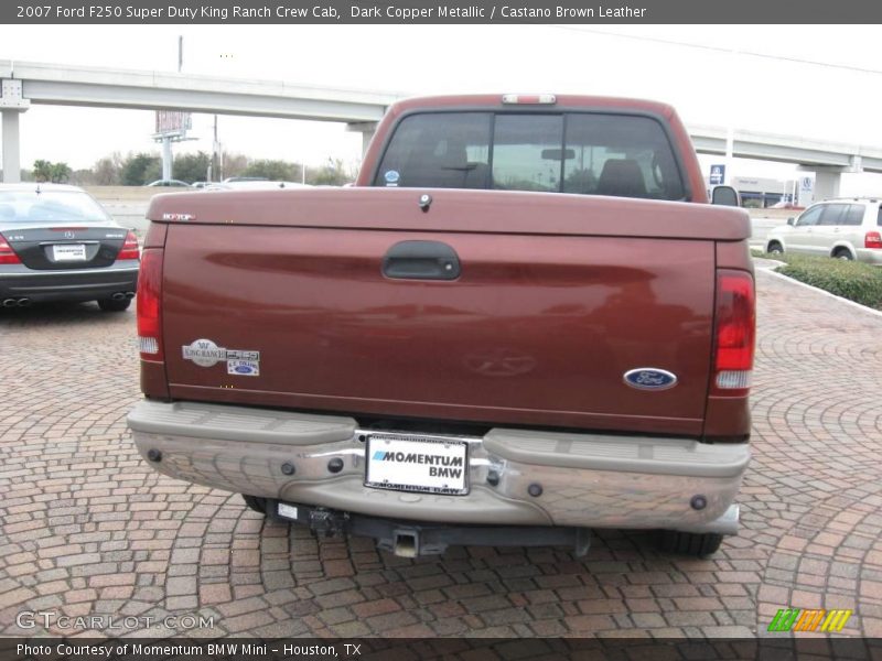 Dark Copper Metallic / Castano Brown Leather 2007 Ford F250 Super Duty King Ranch Crew Cab