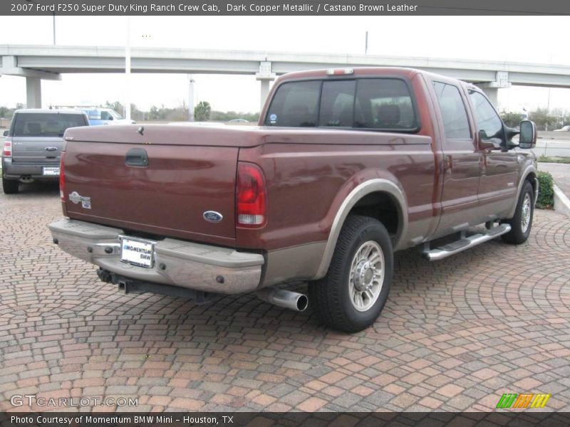Dark Copper Metallic / Castano Brown Leather 2007 Ford F250 Super Duty King Ranch Crew Cab