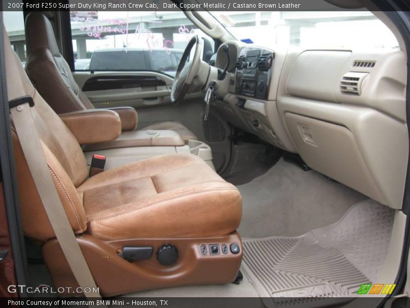 Dark Copper Metallic / Castano Brown Leather 2007 Ford F250 Super Duty King Ranch Crew Cab