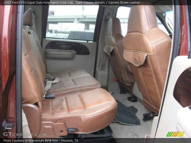 Dark Copper Metallic / Castano Brown Leather 2007 Ford F250 Super Duty King Ranch Crew Cab