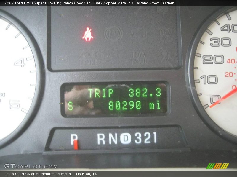 Dark Copper Metallic / Castano Brown Leather 2007 Ford F250 Super Duty King Ranch Crew Cab