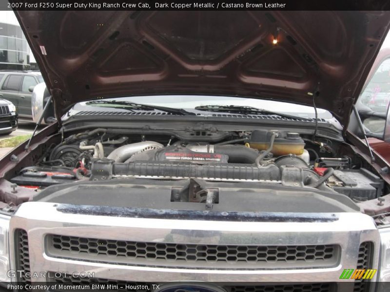 Dark Copper Metallic / Castano Brown Leather 2007 Ford F250 Super Duty King Ranch Crew Cab