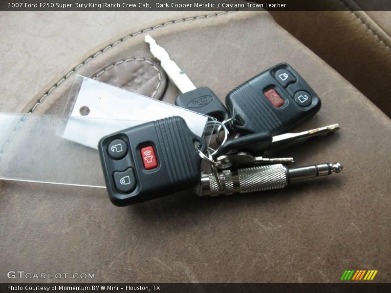 Dark Copper Metallic / Castano Brown Leather 2007 Ford F250 Super Duty King Ranch Crew Cab
