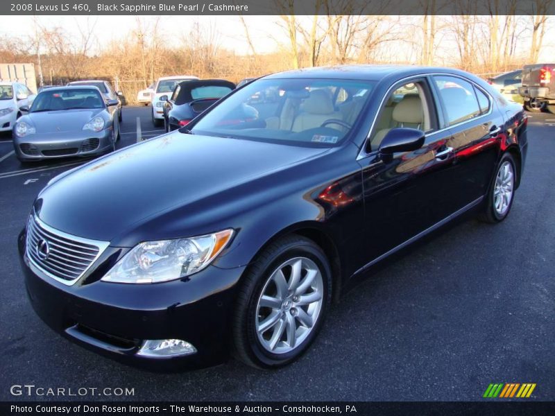 Black Sapphire Blue Pearl / Cashmere 2008 Lexus LS 460