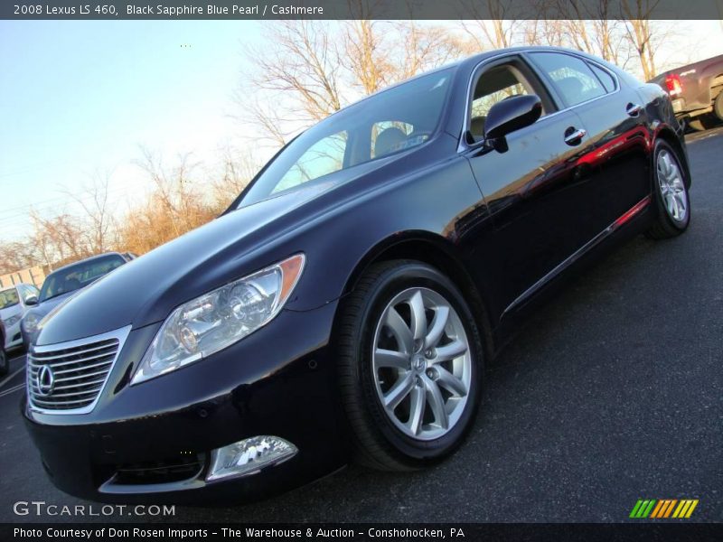 Black Sapphire Blue Pearl / Cashmere 2008 Lexus LS 460