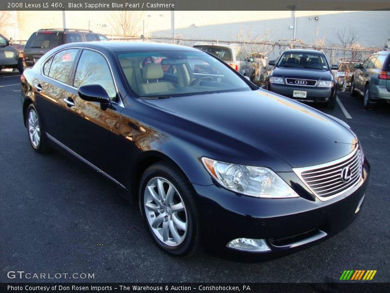 Black Sapphire Blue Pearl / Cashmere 2008 Lexus LS 460