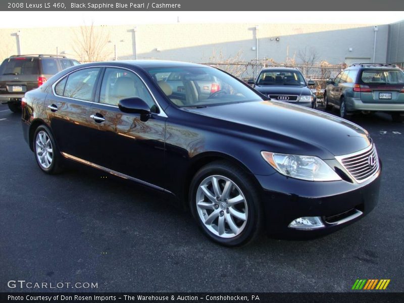 Black Sapphire Blue Pearl / Cashmere 2008 Lexus LS 460