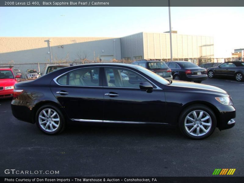 Black Sapphire Blue Pearl / Cashmere 2008 Lexus LS 460