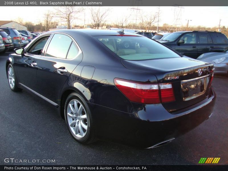 Black Sapphire Blue Pearl / Cashmere 2008 Lexus LS 460