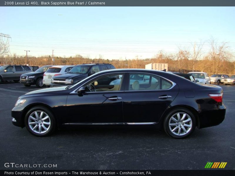 Black Sapphire Blue Pearl / Cashmere 2008 Lexus LS 460