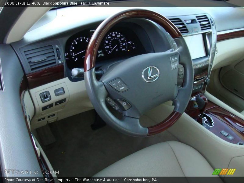 Black Sapphire Blue Pearl / Cashmere 2008 Lexus LS 460
