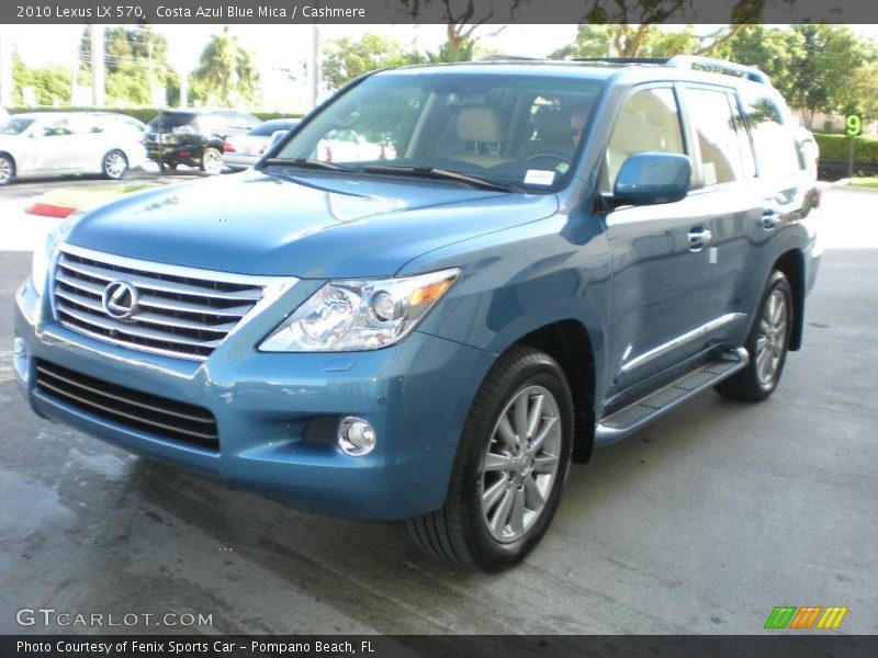 Costa Azul Blue Mica / Cashmere 2010 Lexus LX 570