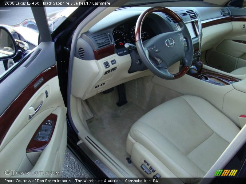 Black Sapphire Blue Pearl / Cashmere 2008 Lexus LS 460