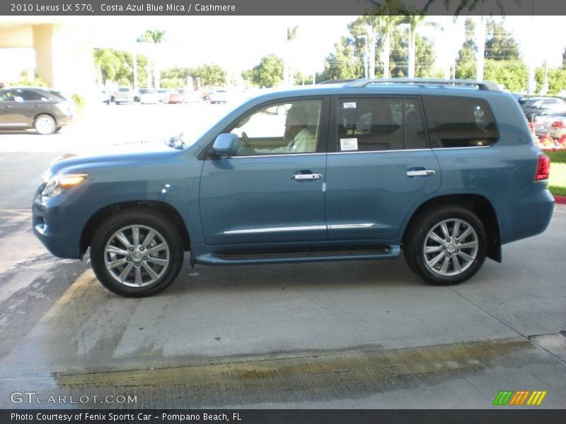 Costa Azul Blue Mica / Cashmere 2010 Lexus LX 570