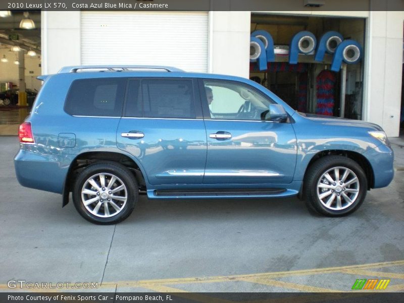 Costa Azul Blue Mica / Cashmere 2010 Lexus LX 570