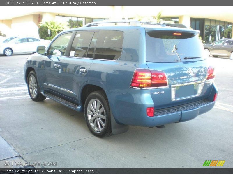 Costa Azul Blue Mica / Cashmere 2010 Lexus LX 570