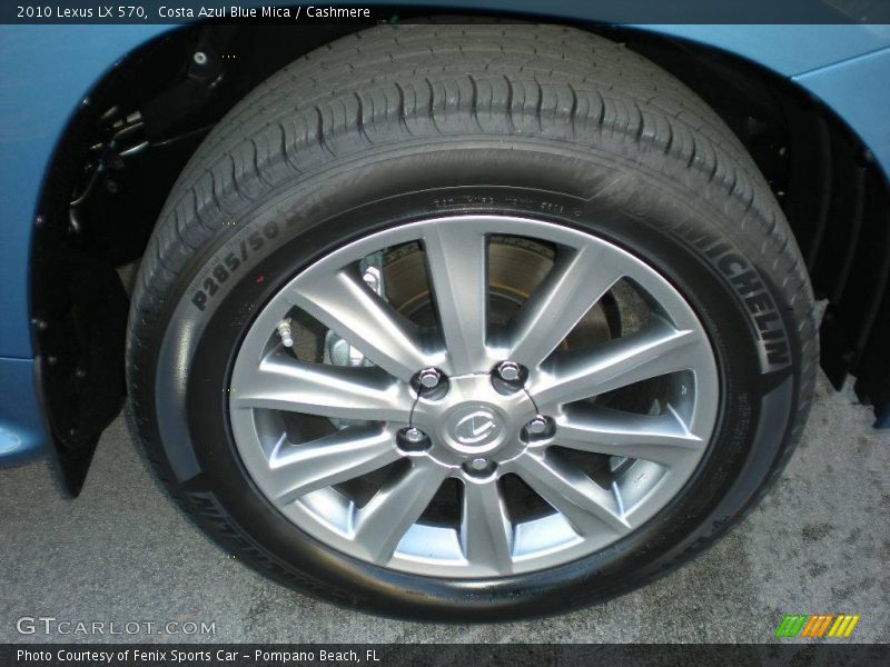 Costa Azul Blue Mica / Cashmere 2010 Lexus LX 570