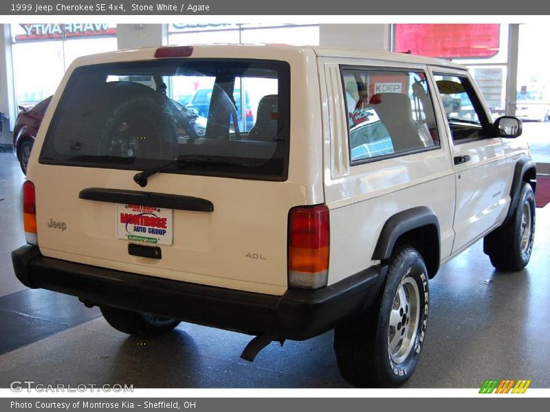 Stone White / Agate 1999 Jeep Cherokee SE 4x4