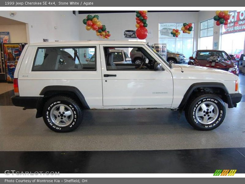 Stone White / Agate 1999 Jeep Cherokee SE 4x4