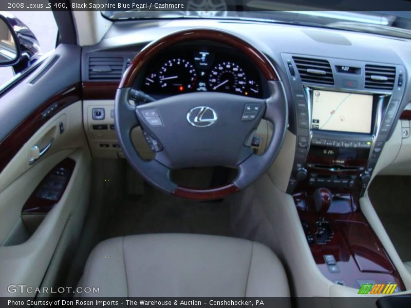 Black Sapphire Blue Pearl / Cashmere 2008 Lexus LS 460