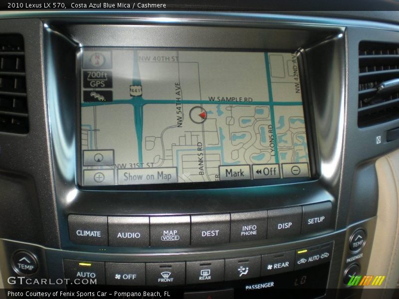 Costa Azul Blue Mica / Cashmere 2010 Lexus LX 570