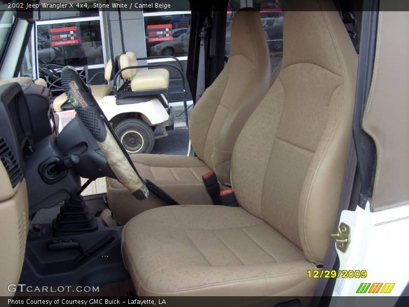 Stone White / Camel Beige 2002 Jeep Wrangler X 4x4
