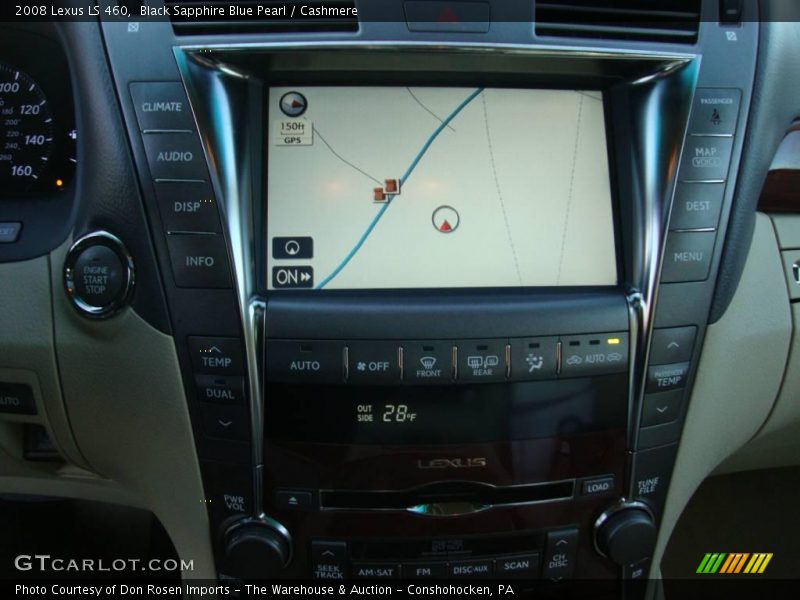 Black Sapphire Blue Pearl / Cashmere 2008 Lexus LS 460