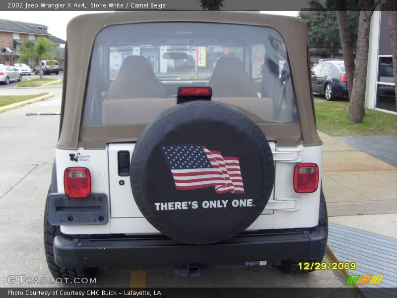 Stone White / Camel Beige 2002 Jeep Wrangler X 4x4