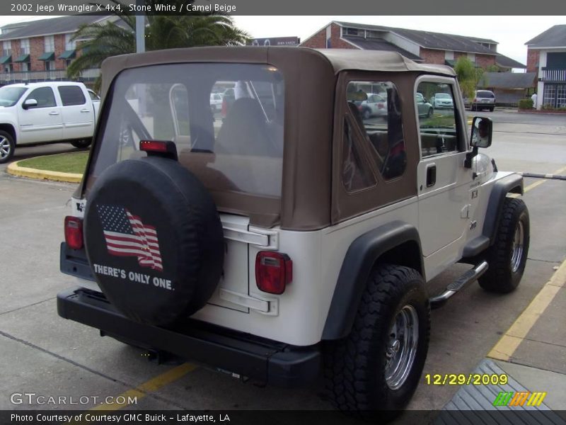 Stone White / Camel Beige 2002 Jeep Wrangler X 4x4