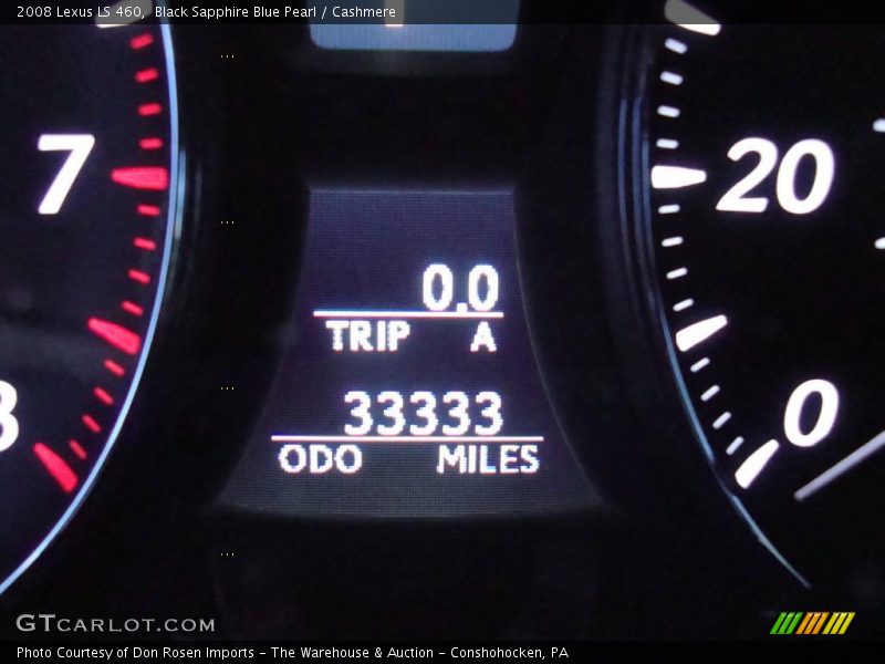 Black Sapphire Blue Pearl / Cashmere 2008 Lexus LS 460