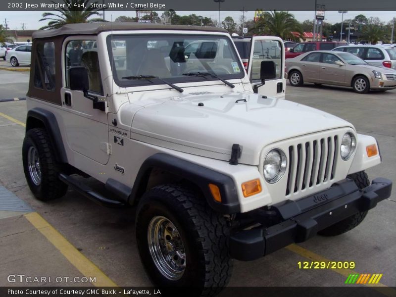 Stone White / Camel Beige 2002 Jeep Wrangler X 4x4