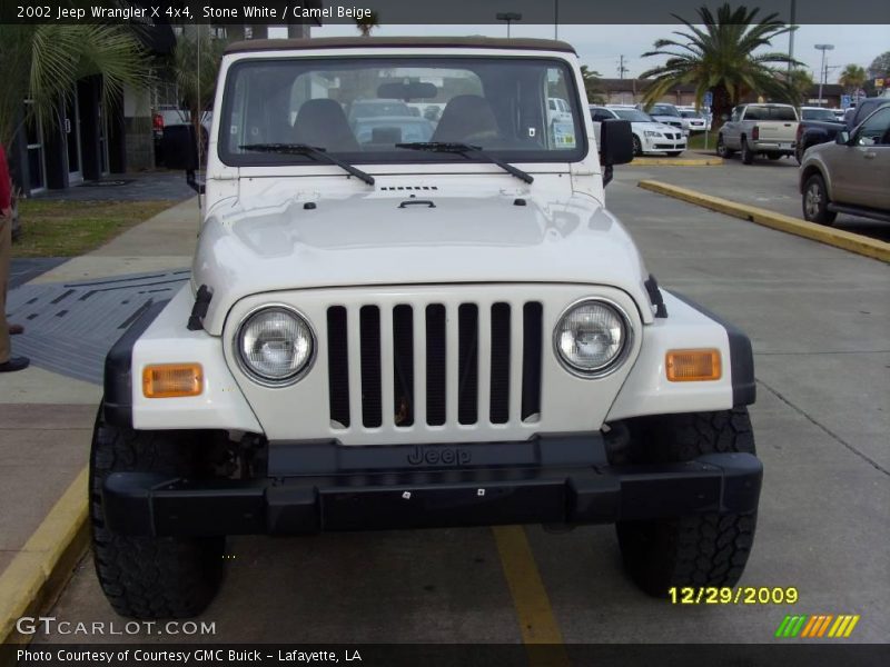 Stone White / Camel Beige 2002 Jeep Wrangler X 4x4